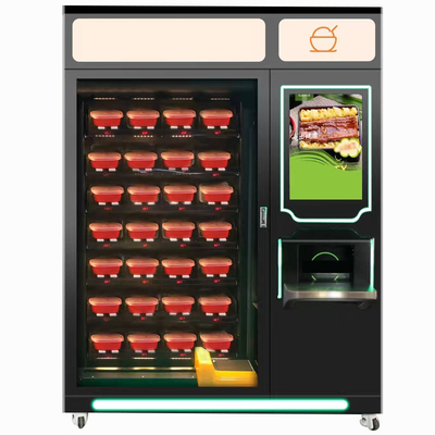 बिक्री के लिए 24 घंटे स्वयं-सेवा हैमबर्गर वेंडिंग मशीन निर्माता पिज्जा हॉट डॉग सूप वेंडिंग मशीन
