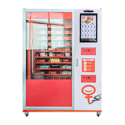 लिफ्ट के साथ चीन फैक्टरी बेस्ट क्वालिटी फास्ट फूड बॉक्स लंच वेंडिंग मशीन ऑटोमैटिक हॉट फूड पिज्जा मील सूप